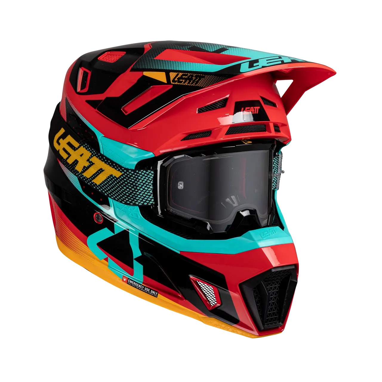 2025 Leatt 7.5 V25 Red Helmet with 4.5 Goggle