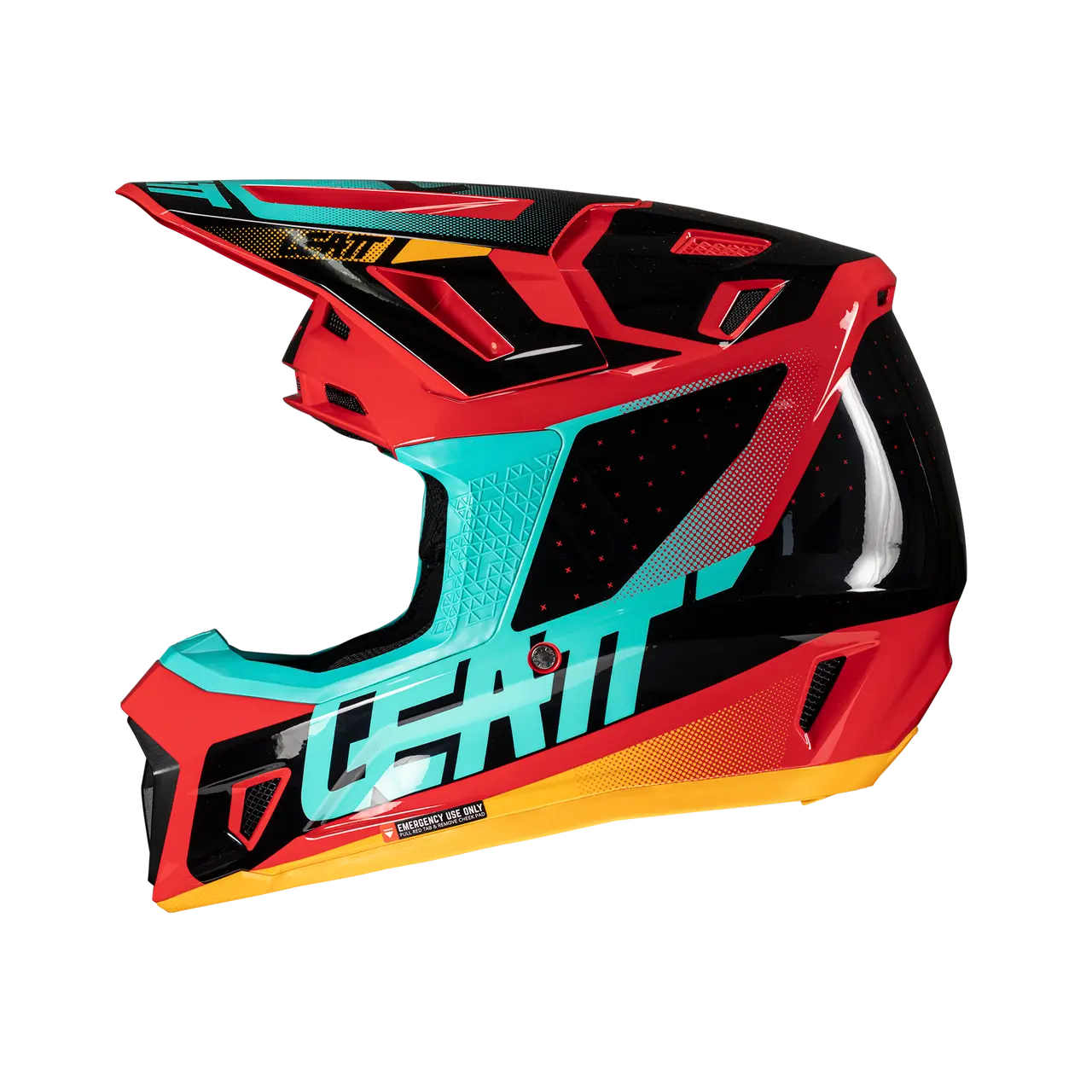 2025 Leatt 7.5 V25 Red Helmet with 4.5 Goggle - Image 3