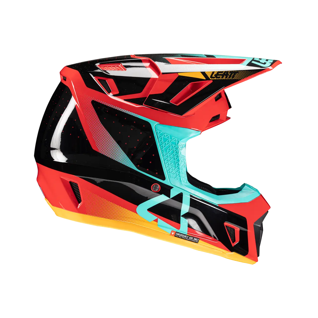 2025 Leatt 7.5 V25 Red Helmet with 4.5 Goggle - Image 4
