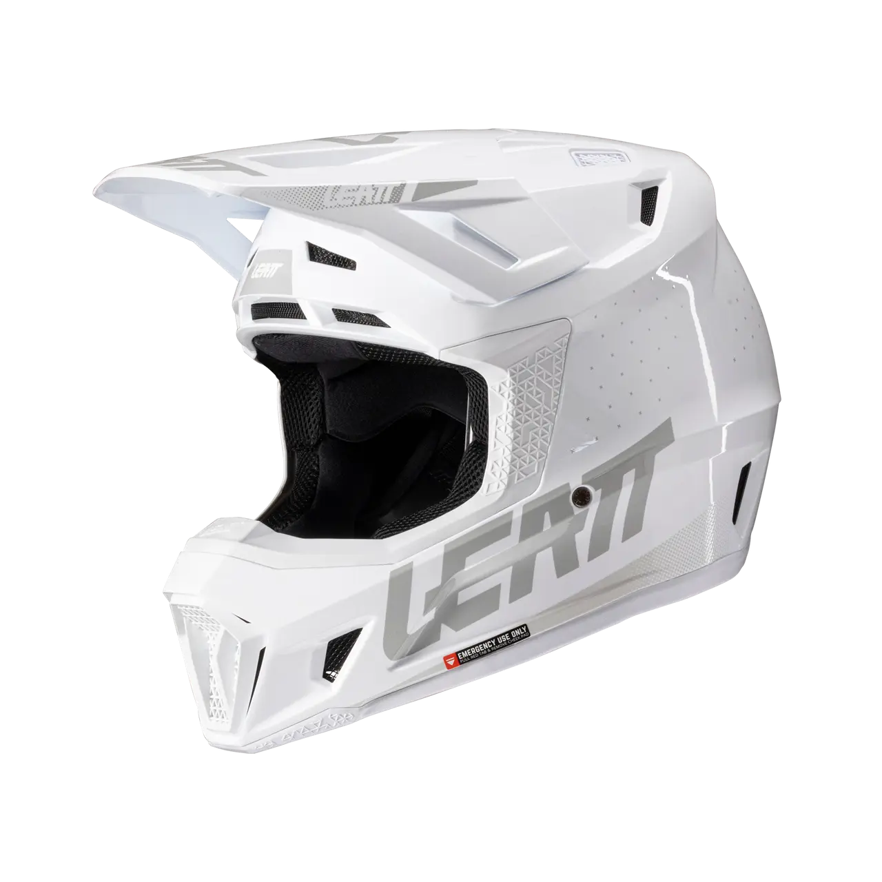 2025 Leatt 7.5 V25 White Helmet with 4.5 Goggle - Image 2
