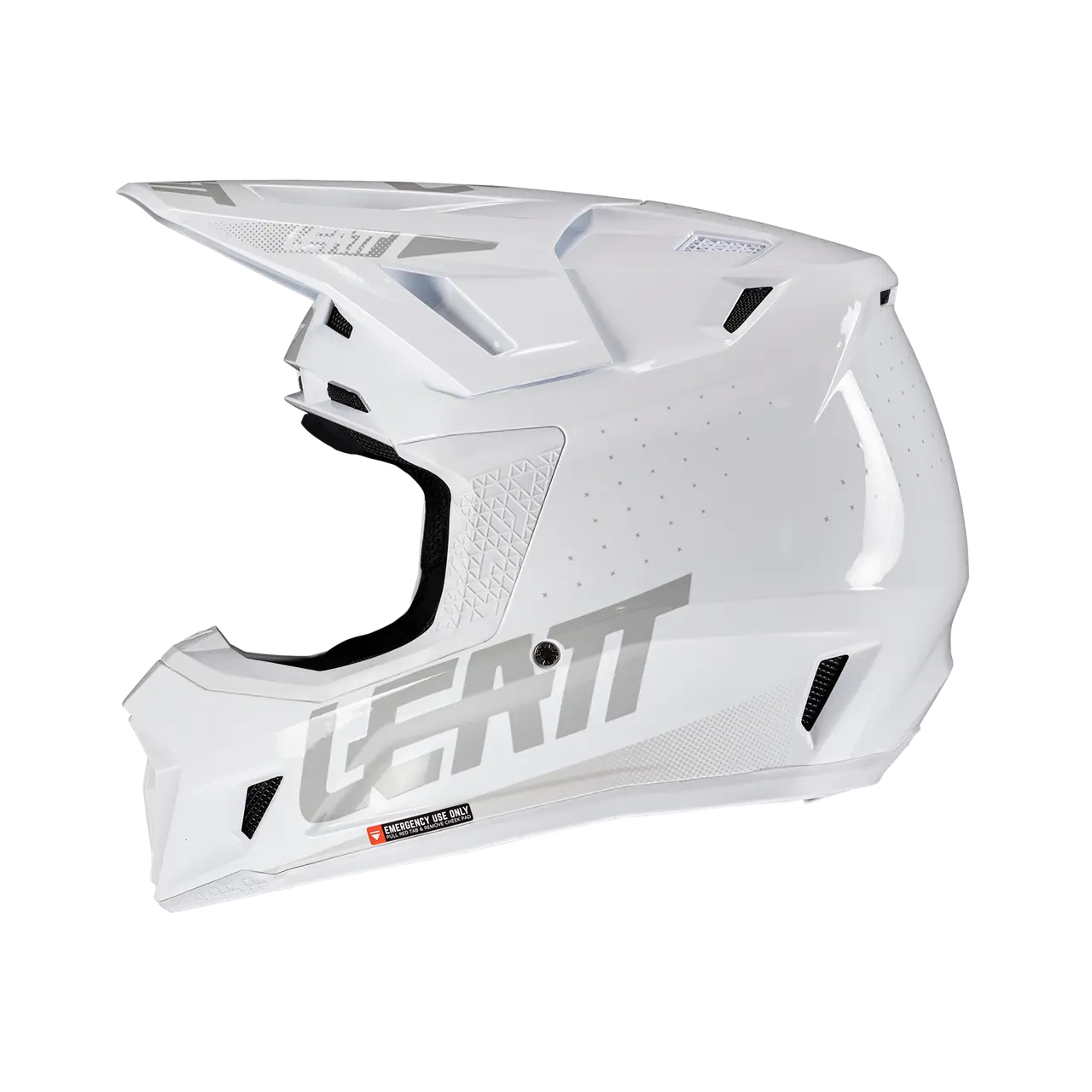 2025 Leatt 7.5 V25 White Helmet with 4.5 Goggle - Image 3