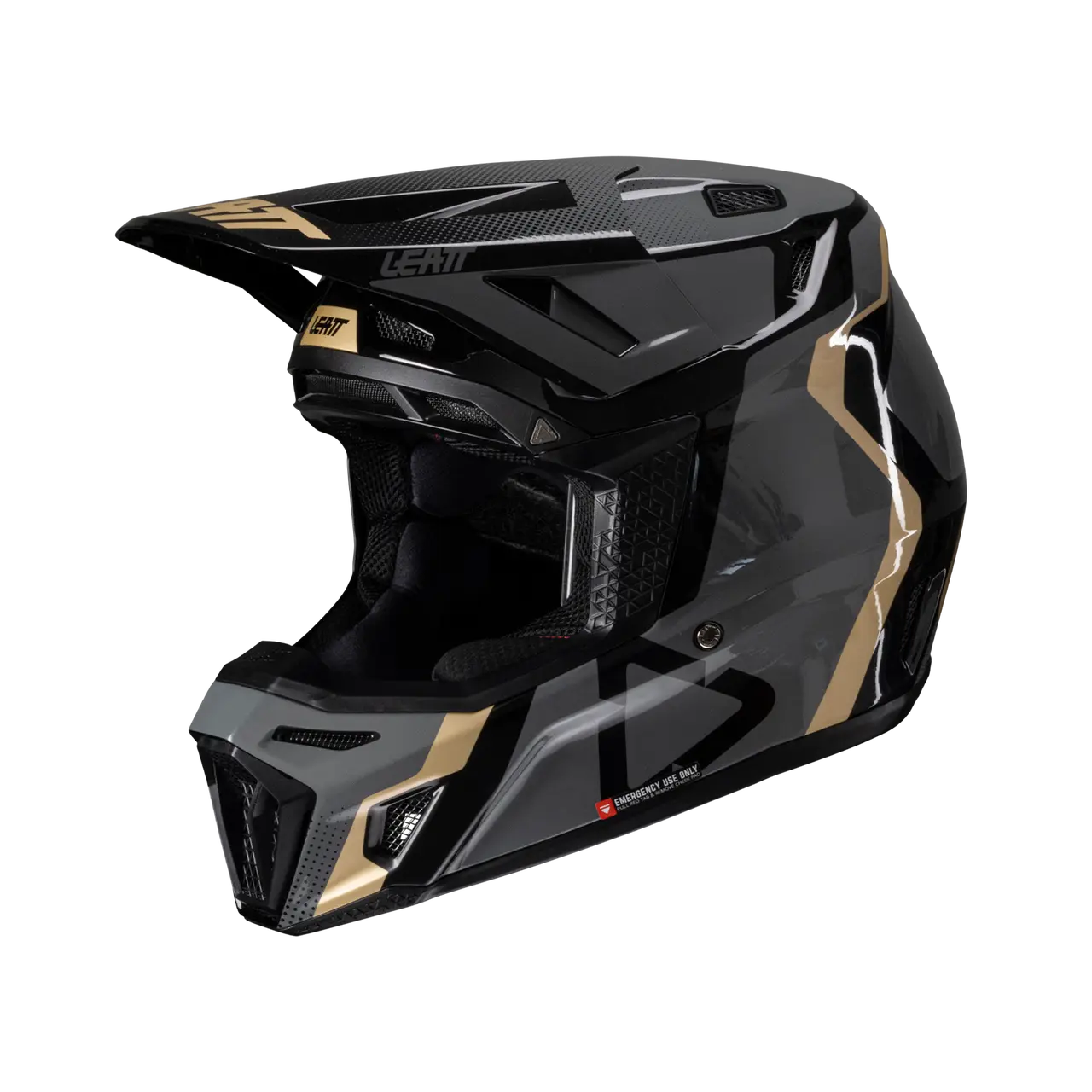 2025 Leatt 8.5 V25 Black Helmet with 5.5 Goggle - Image 2