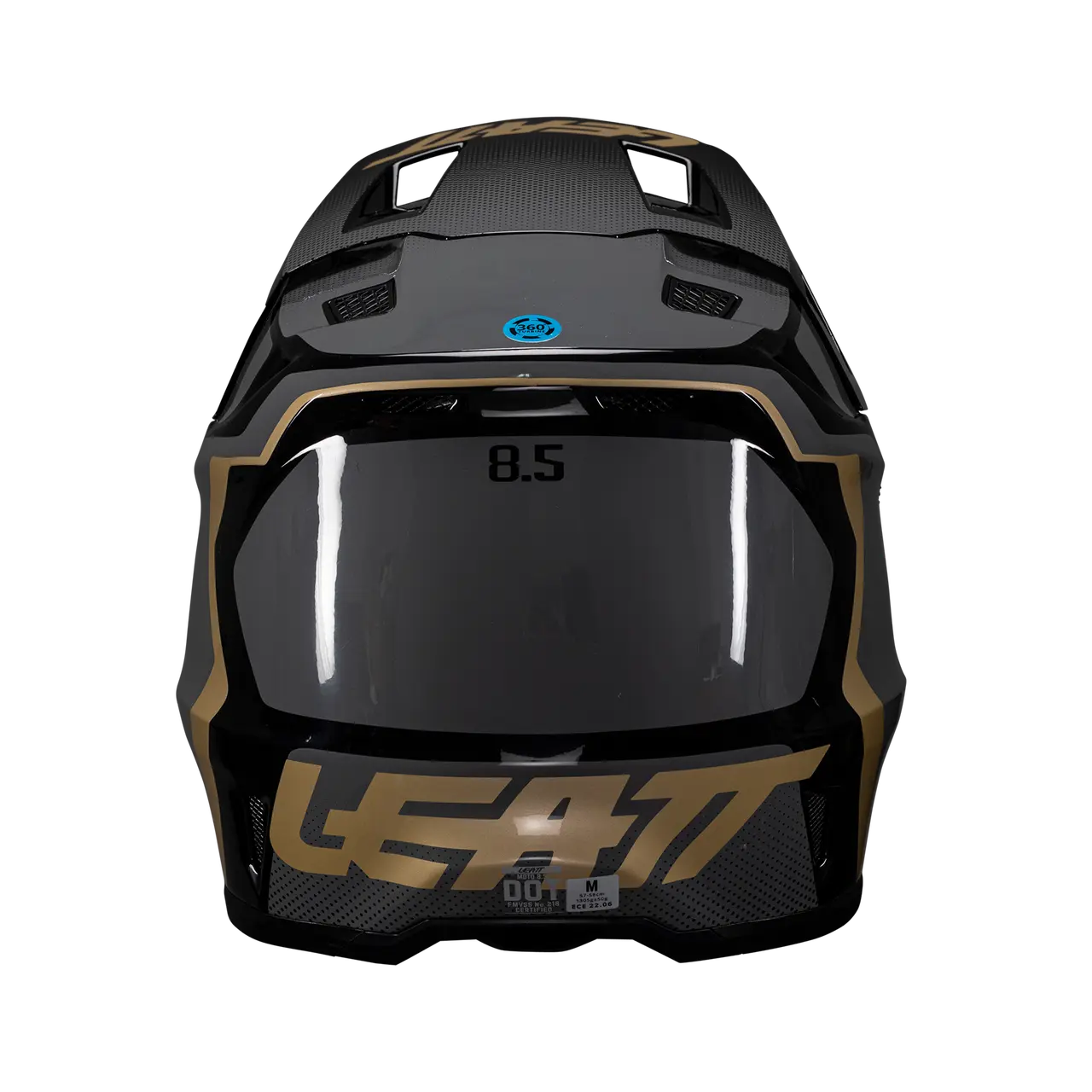 2025 Leatt 8.5 V25 Black Helmet with 5.5 Goggle - Image 6