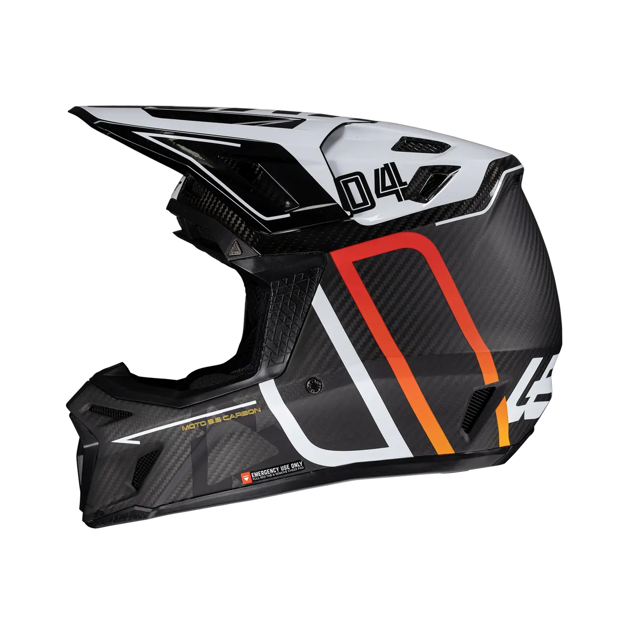 2025 Leatt 9.5 V25 Carbon White Helmet with 6.5 Iriz Goggles - Image 5