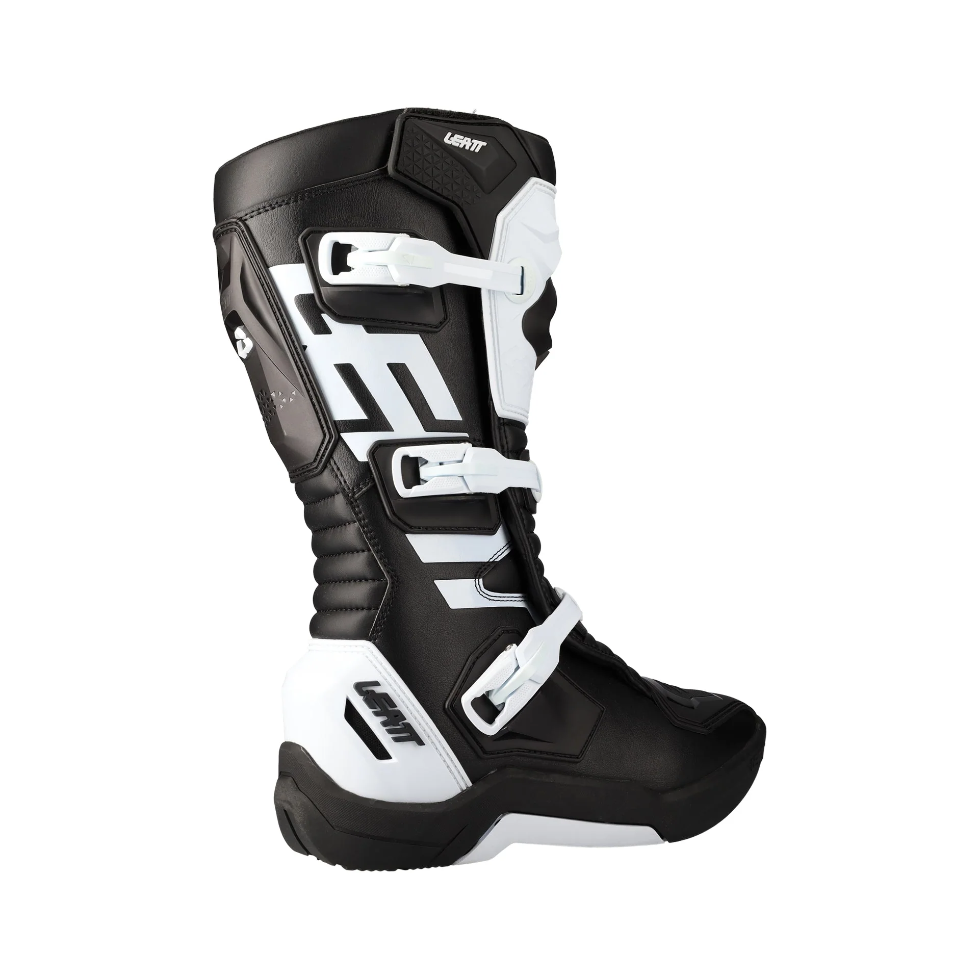 Leatt Moto 3.5 Black White Youth Kids Motocross Boots - Image 2