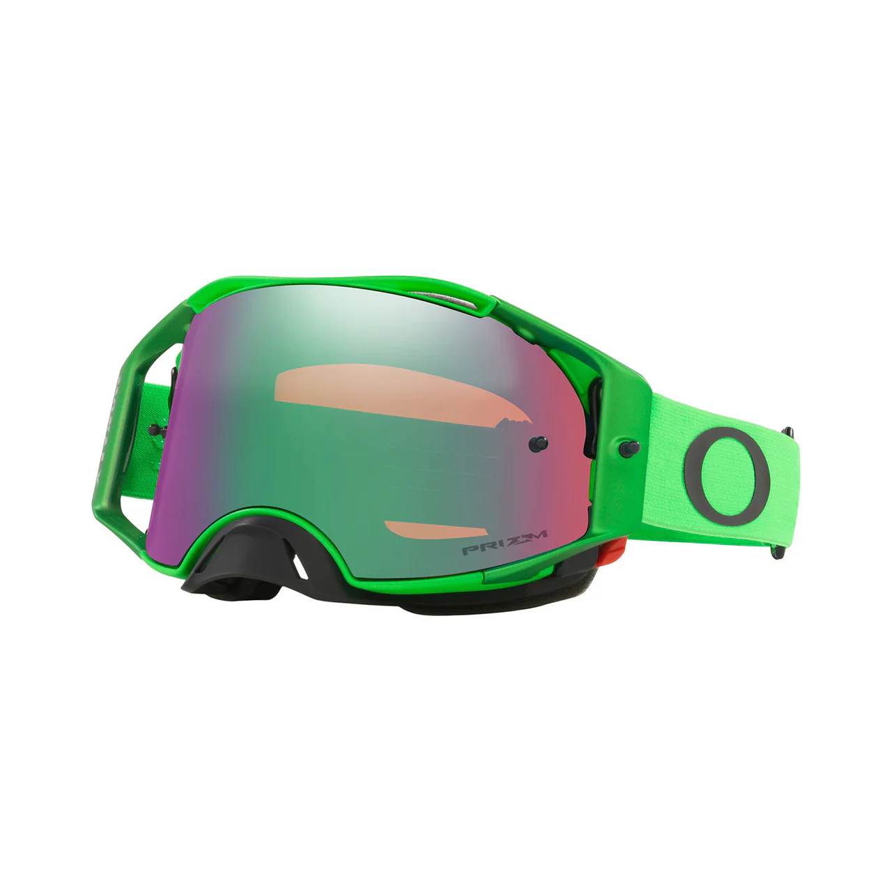 Oakley Airbrake Moto Green Goggles Prizm Iridium Lens