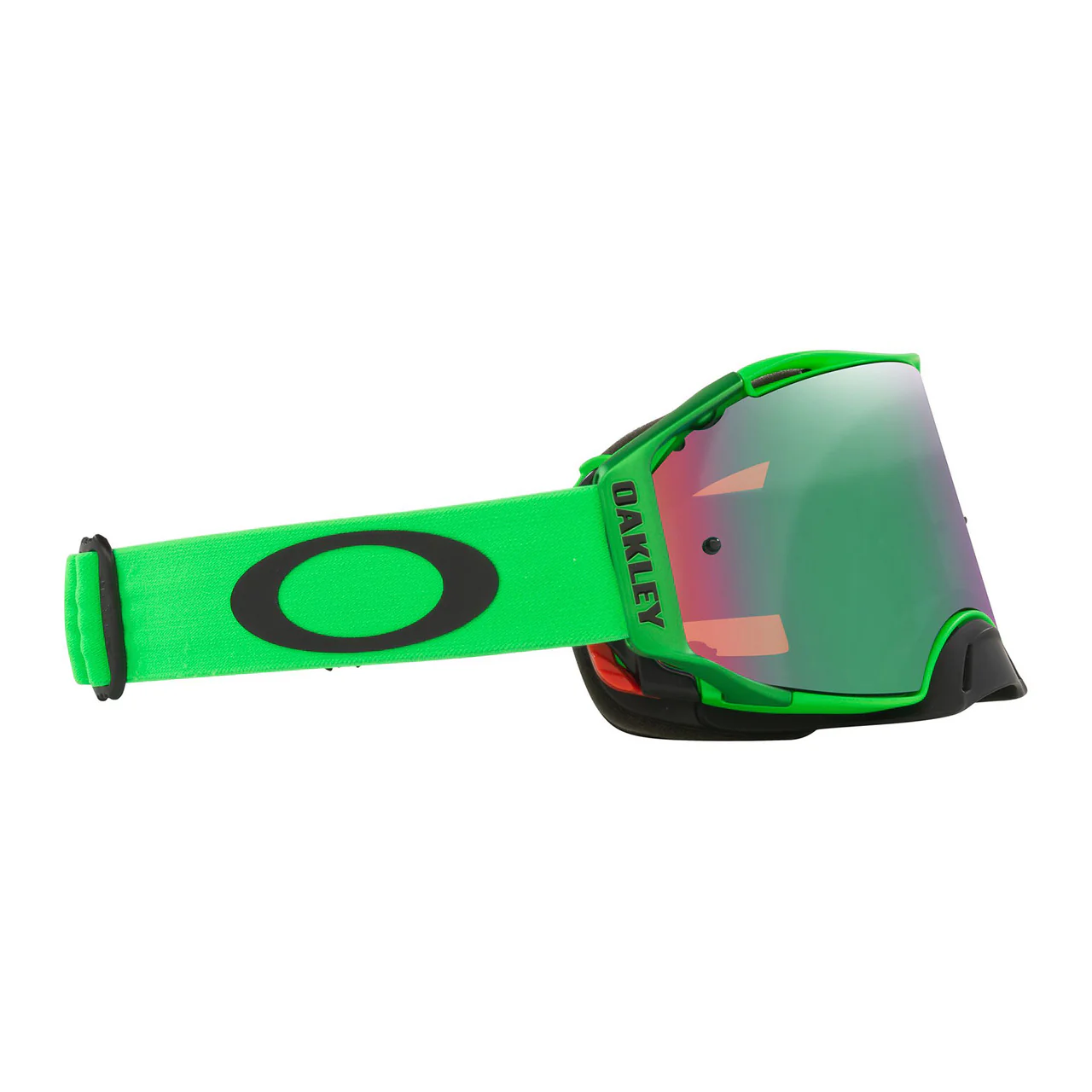 Oakley Airbrake Moto Green Goggles Prizm Iridium Lens - Image 2