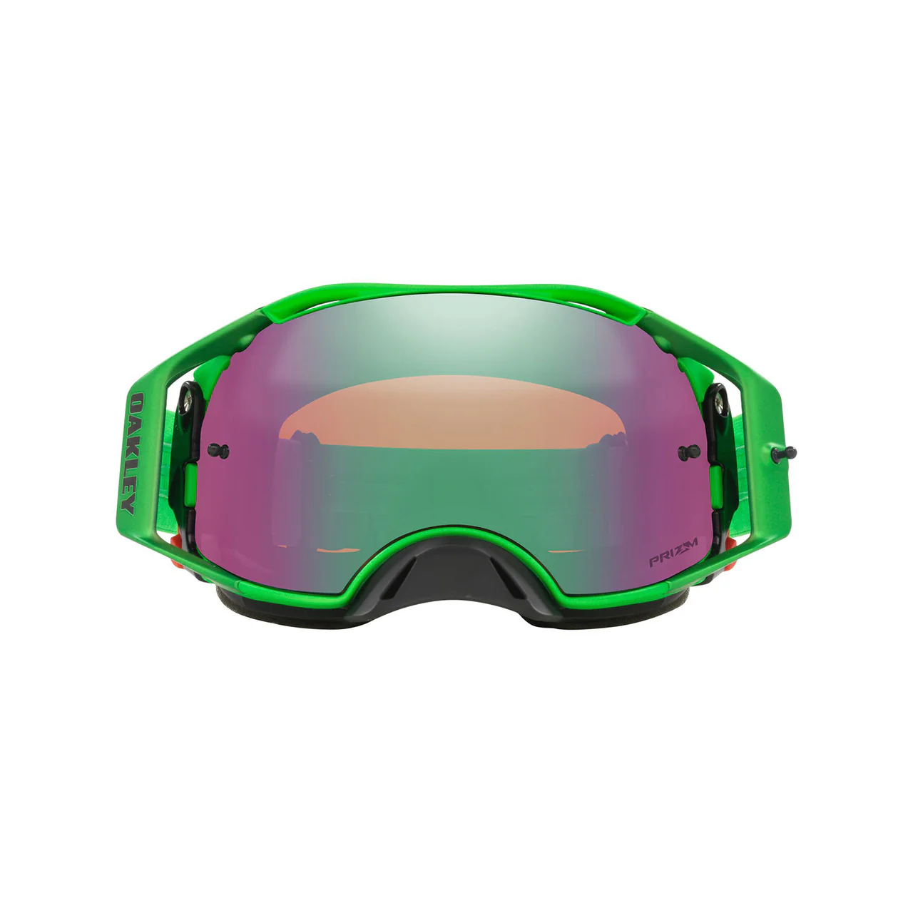 Oakley Airbrake Moto Green Goggles Prizm Iridium Lens - Image 3