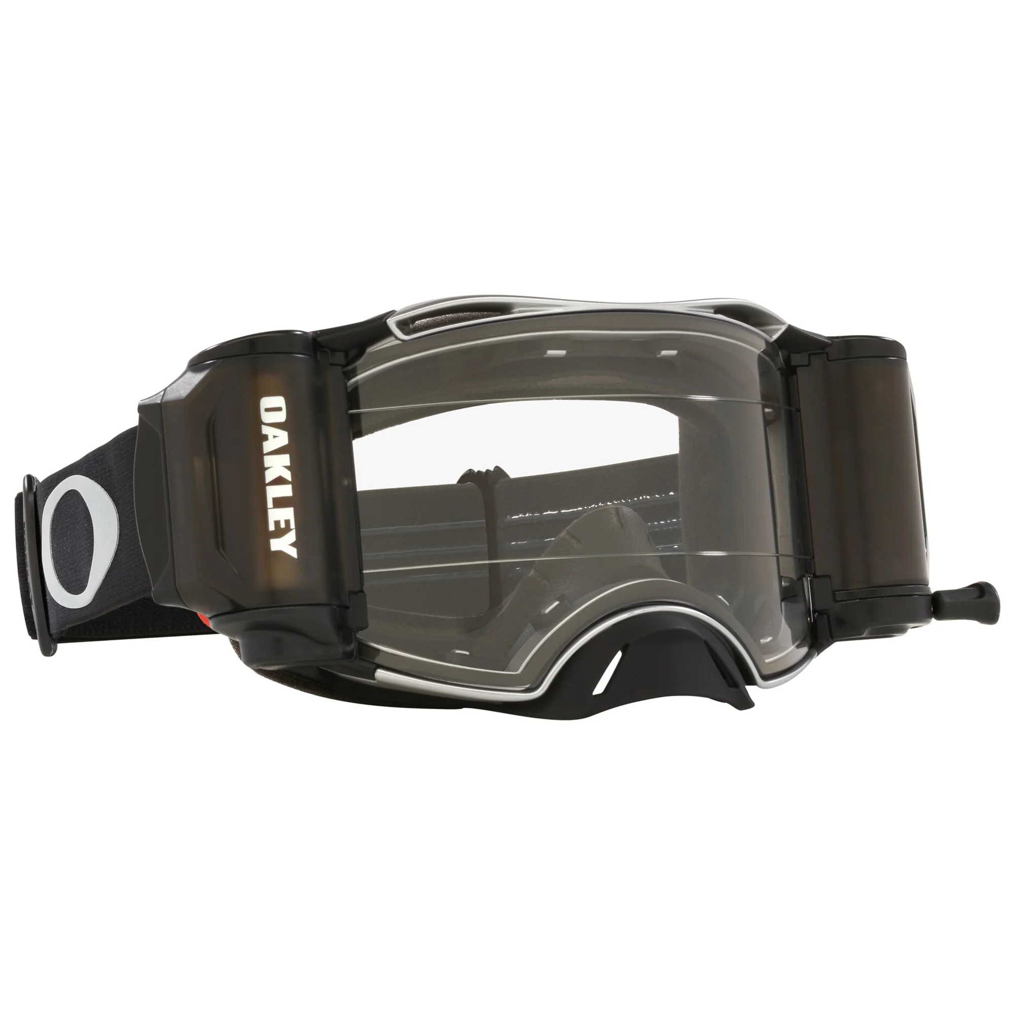 Oakley Airbrake Roll Off Goggles Tuff Blocks Black Gunmetal Clear Lens - Image 2
