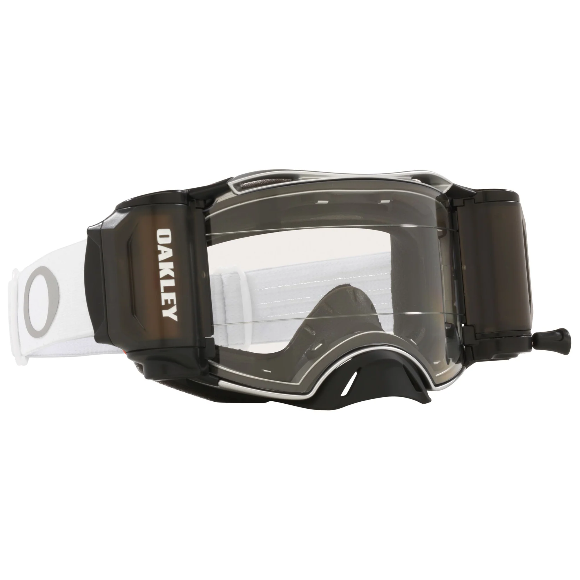 Oakley Airbrake MX Roll Off Goggles Tuff Blocks White Clear Lens - Image 2