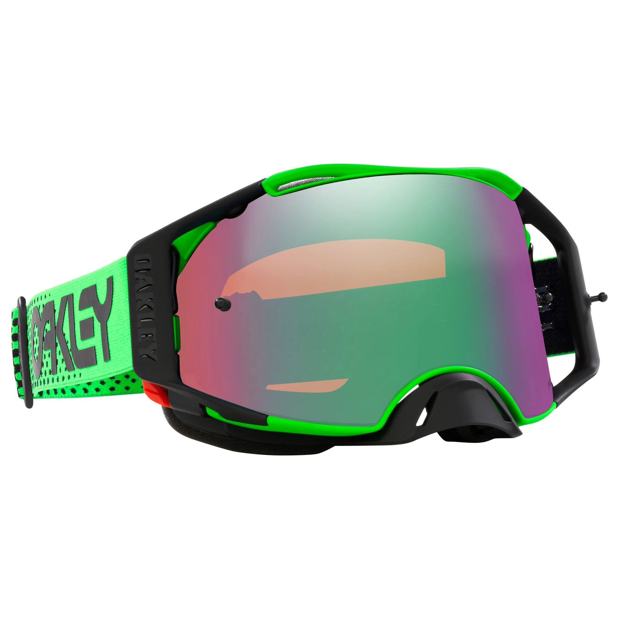 Oakley Airbrake Goggles Moto Green Prizm MX Jade Lens - Image 3
