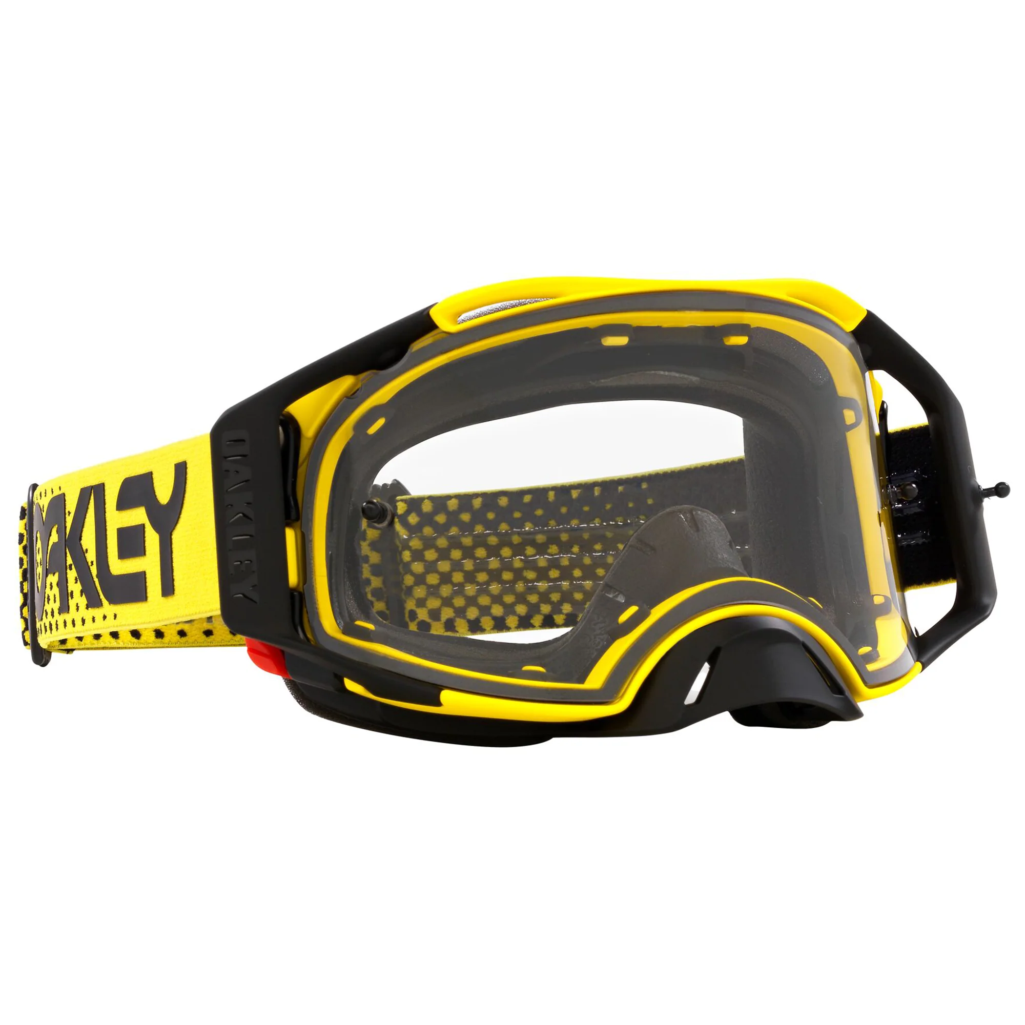 Oakley Airbrake Goggles Moto Yellow Clear Lens - Image 2