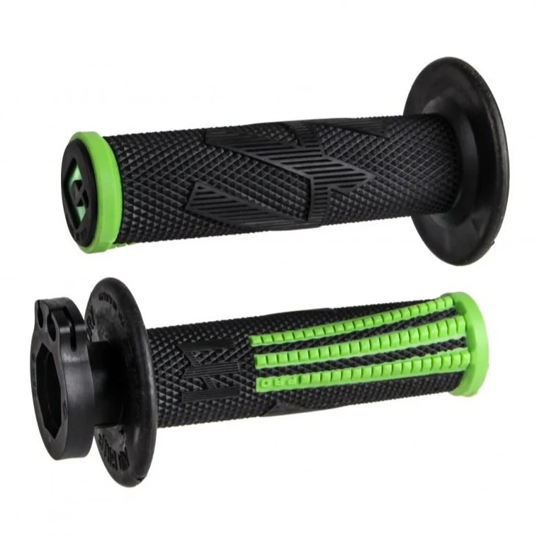ODI EMIG Pro V2 Lock On Motocross Enduro Grips - Black Green