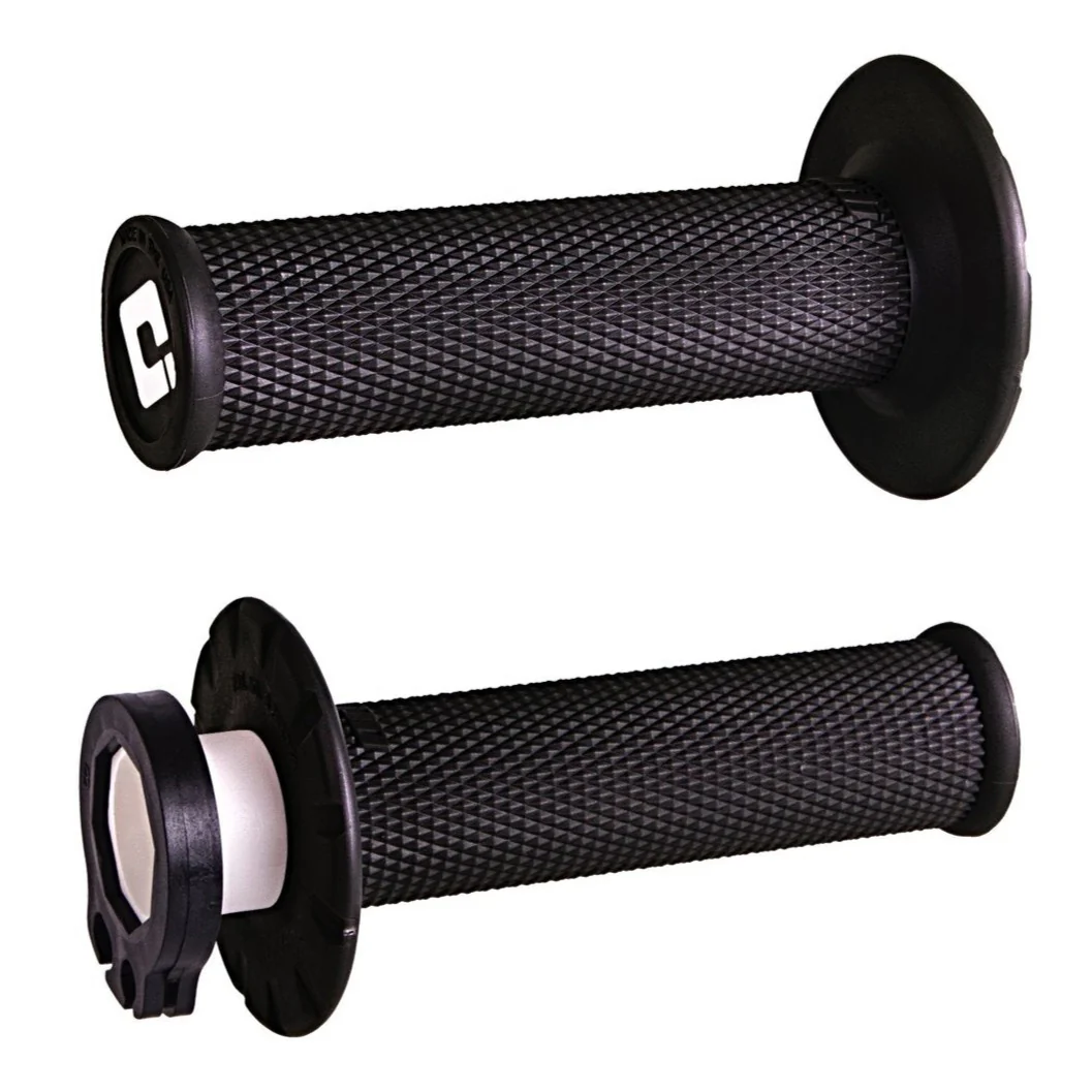 ODI No Waffle Lock On Motocross Enduro Grips - Black