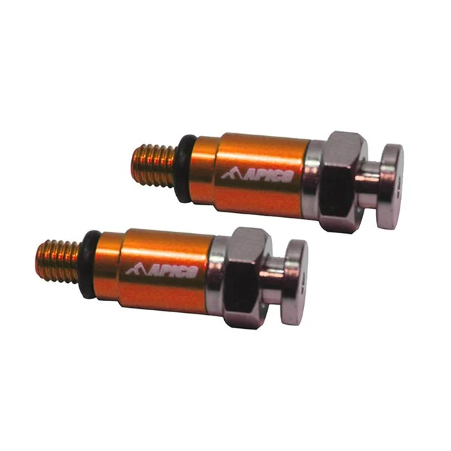 Apico Fork Bleeder Screws (M5x0.8) KYB/Showa - Orange