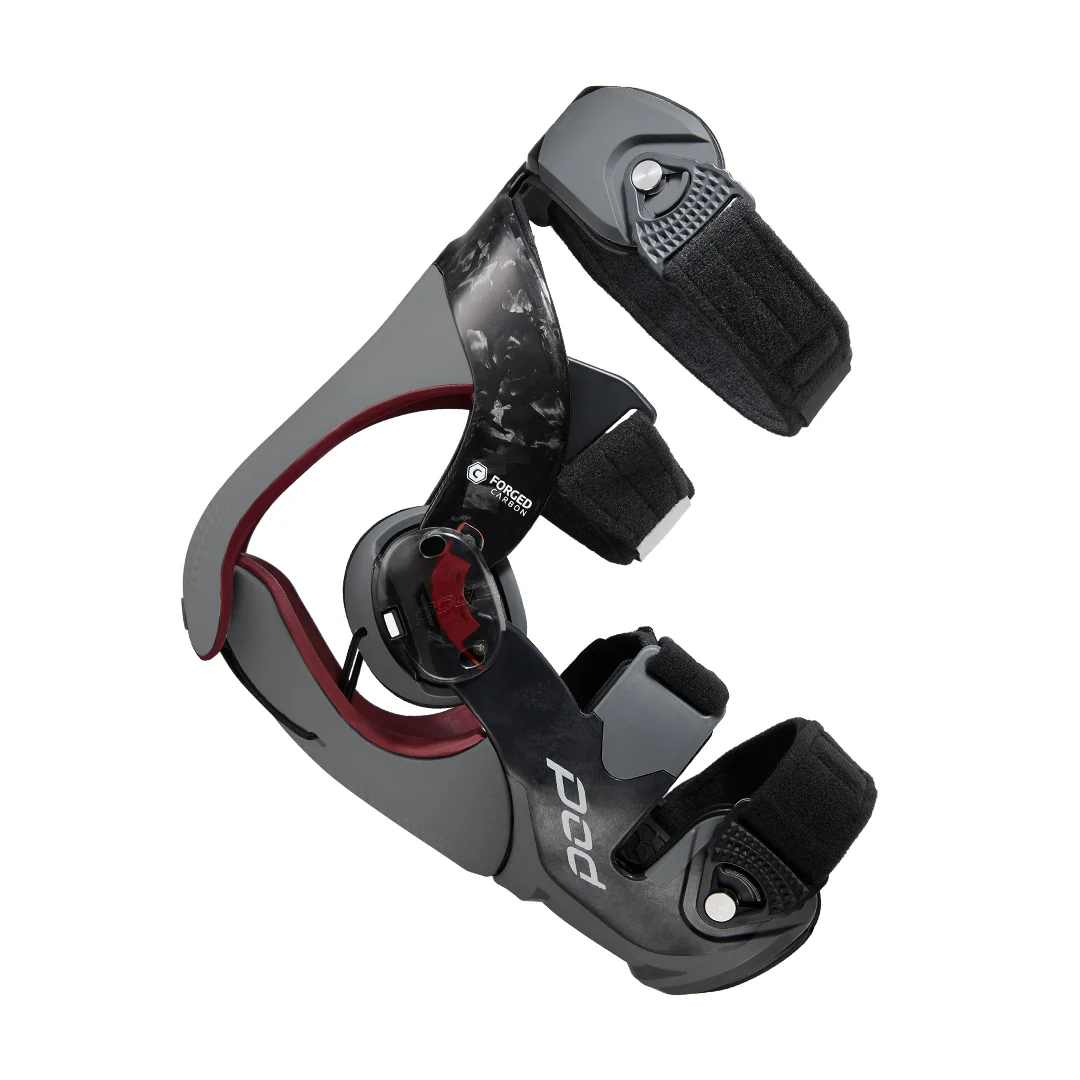 POD K8 3.0 Carbon Motocross Knee Braces Grey - Image 4