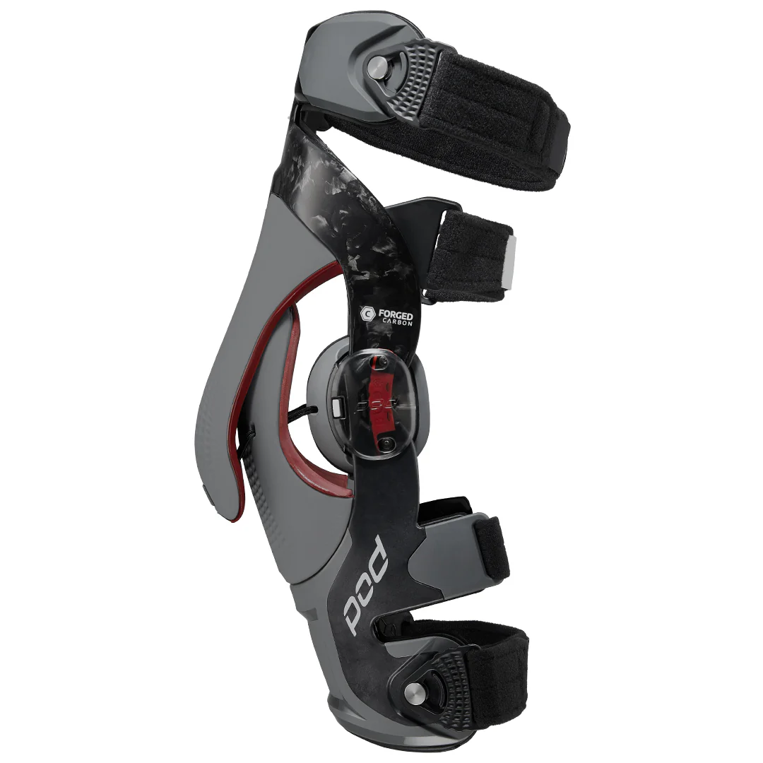 POD K8 3.0 Carbon Motocross Knee Braces Grey - Image 5