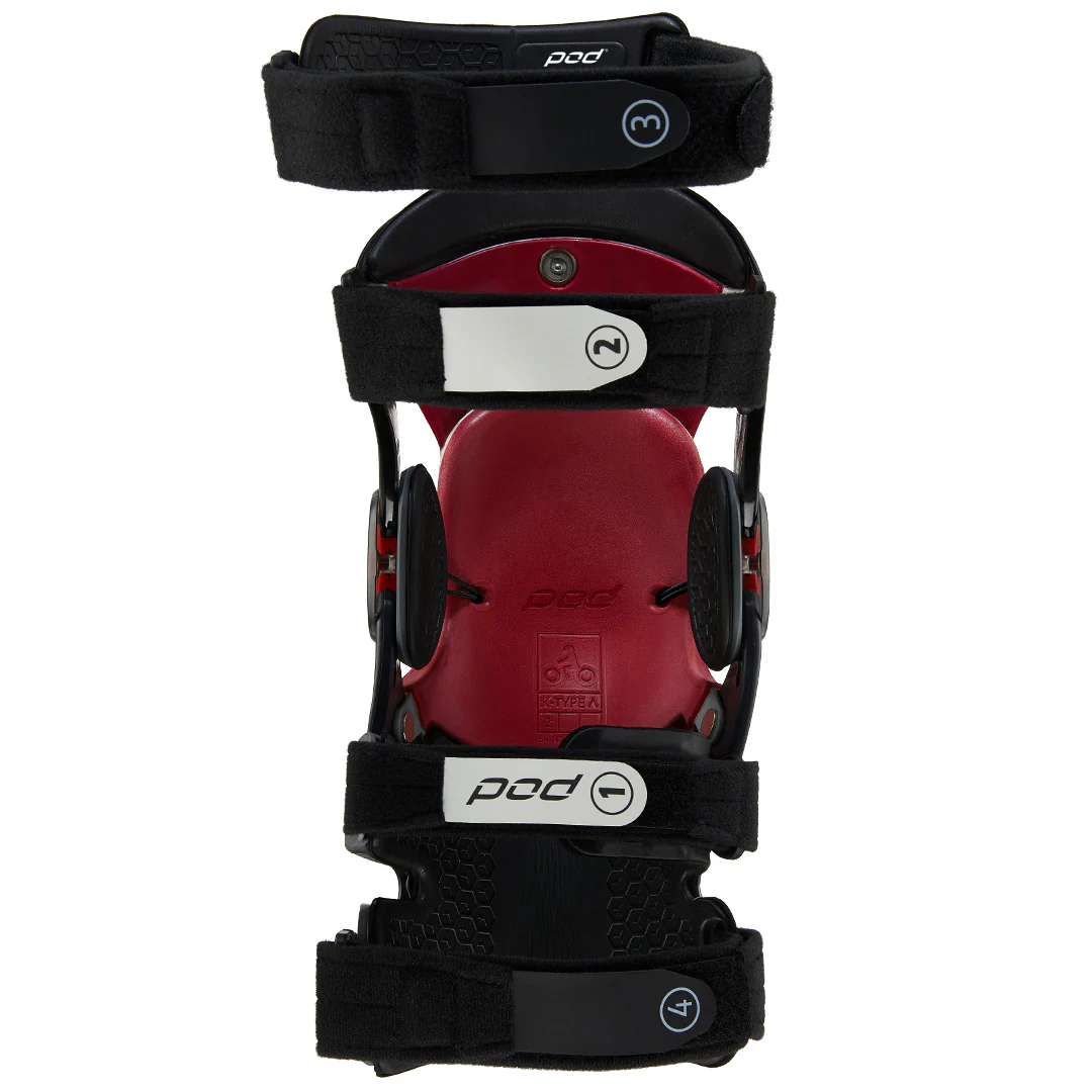 POD K8 3.0 Carbon Motocross Knee Braces Grey - Image 7