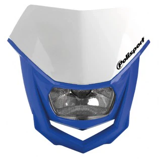 Polisport Halo H2 White Blue Headlight