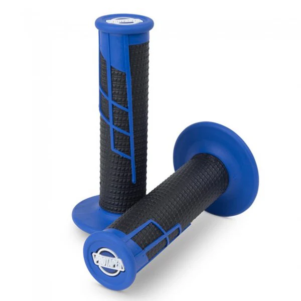 Pro Taper Half Waffle Lock On Grips - Black Blue
