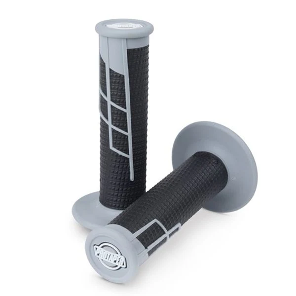Pro Taper Half Waffle Lock On Grips - Black Grey