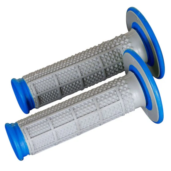 Renthal Dual Compound Diamond Enduro Motocross Grips - Blue
