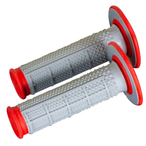 Renthal Dual Compound Diamond Enduro Motocross grips - Red