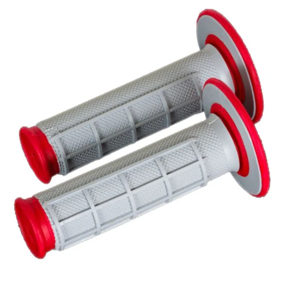 Renthal Dual Compound Half Waffle Enduro Motocross grips - Red