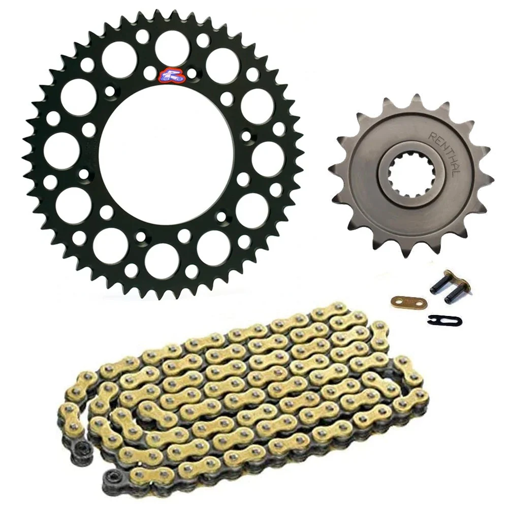 Renthal Gas Gas Aluminium Chain & Sprocket Kit - Black