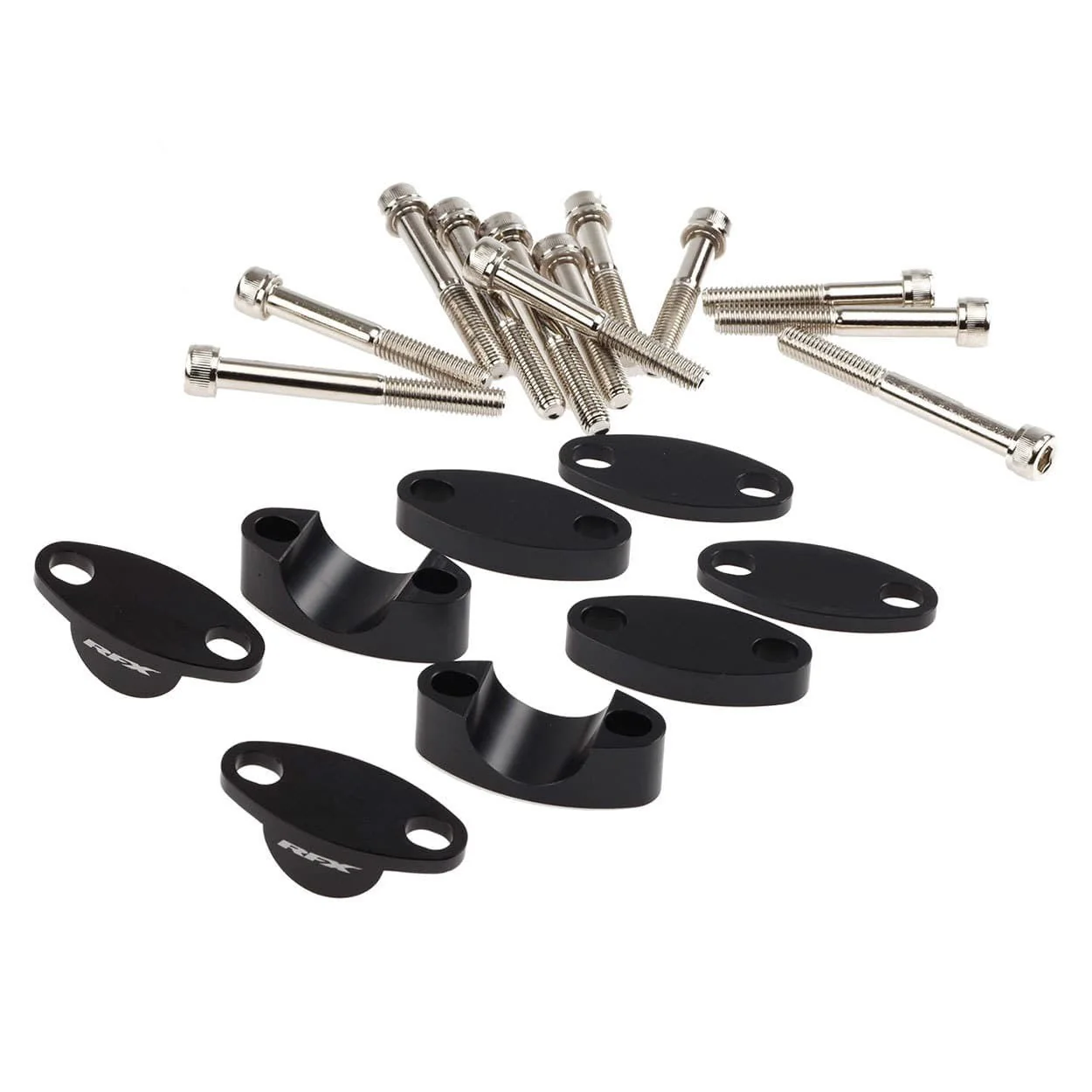 RFX Race Handlebar Riser Kit 22.2mm (Black) Universal
