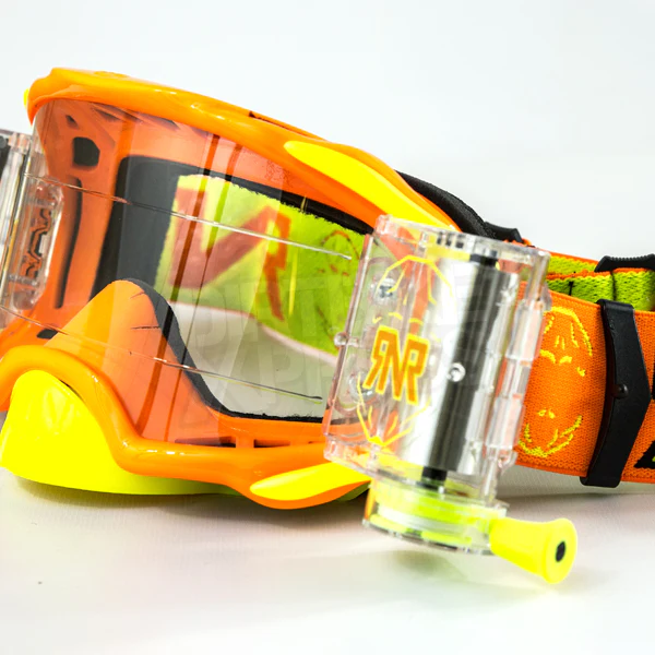 Rip N Roll RNR Platinum 48mm Motocross Goggles - flou Orange - Image 3