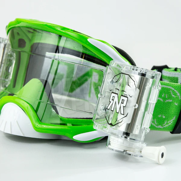 Rip N Roll RNR Platinum 48mm Motocross Goggles - Green - Image 4