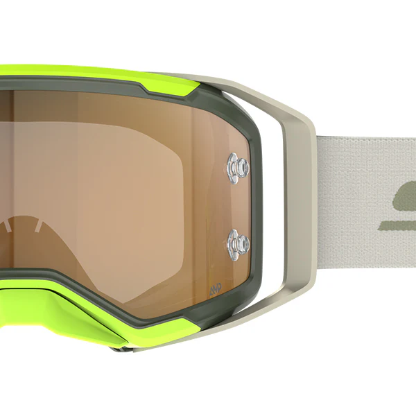 Scott Prospect 2.0 Goggles - AMP Chrome Khaki Green Neon Yellow Gold - Image 4