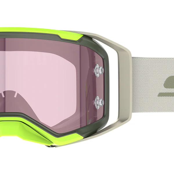 Scott Prospect 2.0 Goggles - AMP Khaki Green Neon Yellow Rose - Image 4