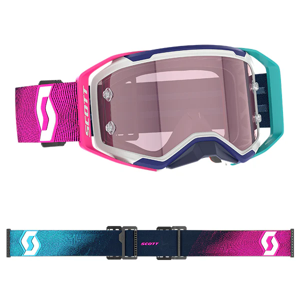 Scott Prospect 2.0 Goggles - Stealth Blue Radiant Pink Light Sensitive Grey - Image 3