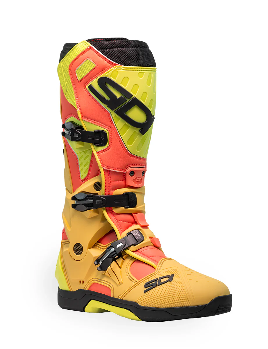 Sidi CrossAir Gold Lime Motocross Boots - Image 2