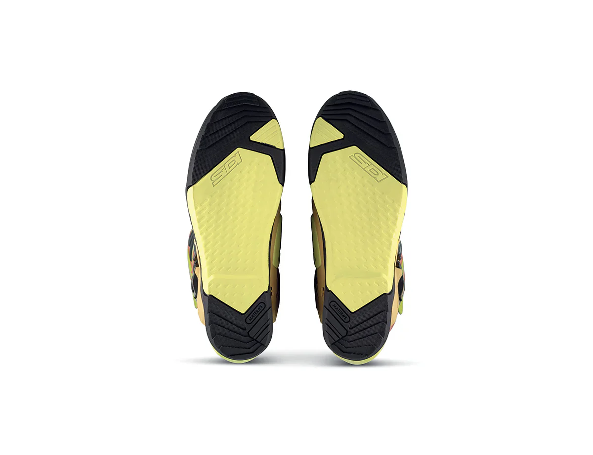 Sidi CrossAir Gold Lime Motocross Boots - Image 3