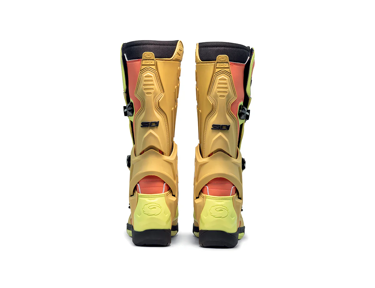 Sidi CrossAir Gold Lime Motocross Boots - Image 6