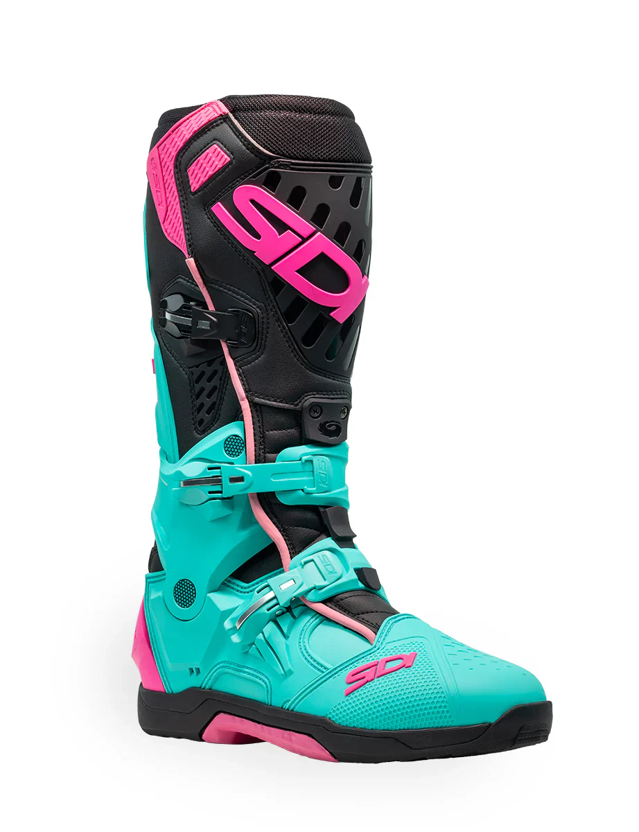 Sidi CrossAir Mint Black Pink Motocross Boots - Image 2