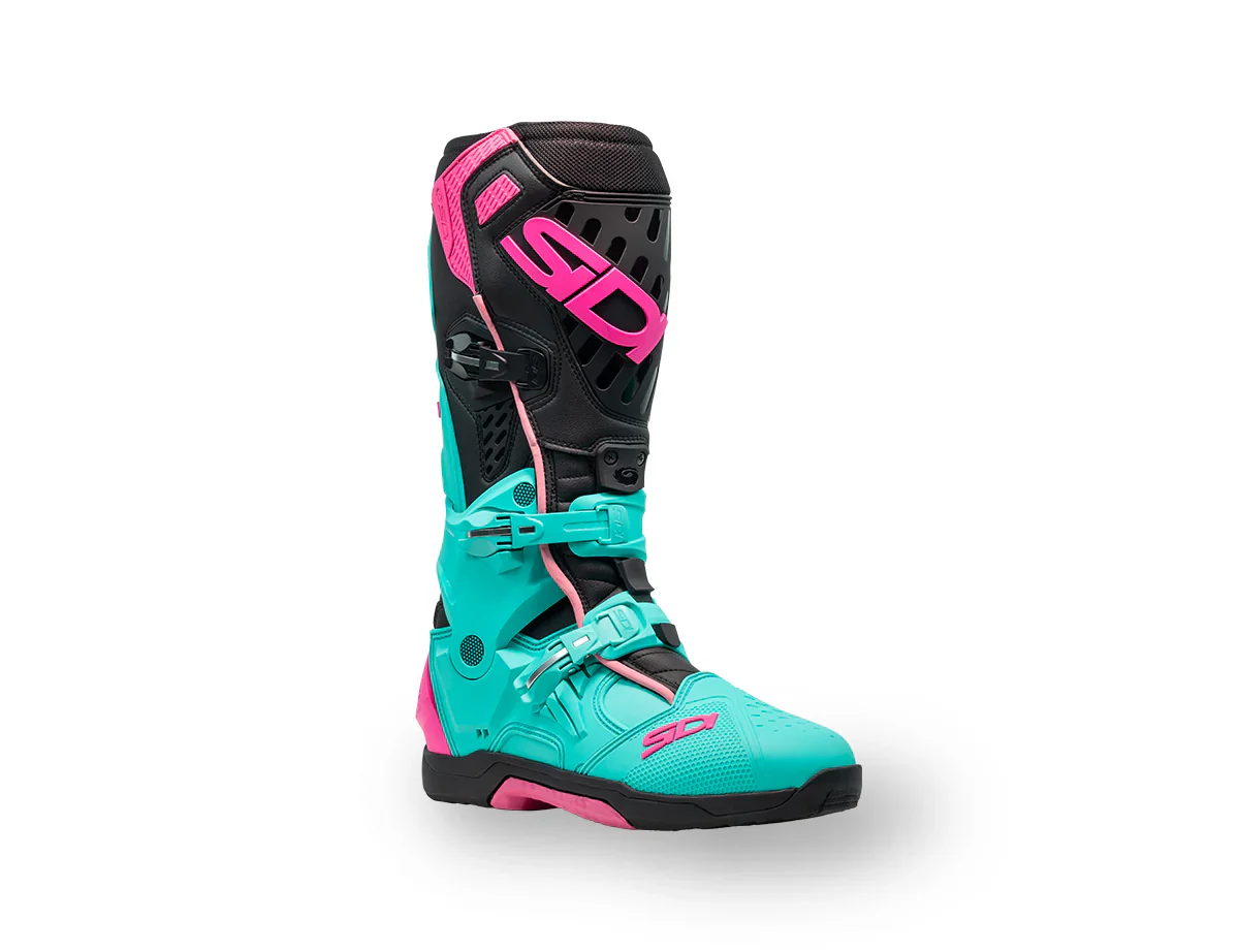 Sidi CrossAir Mint Black Pink Motocross Boots - Image 5