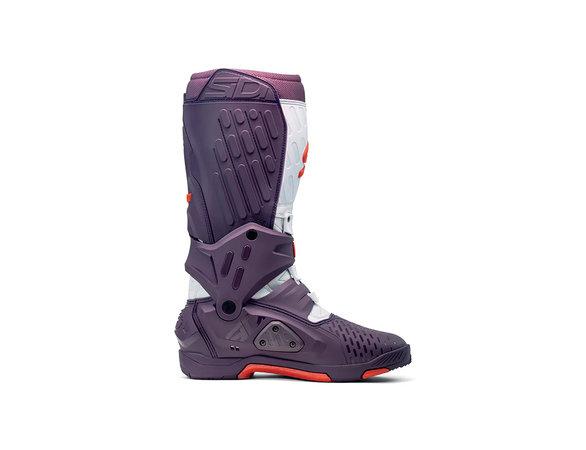 Sidi CrossAir White Wine Motocross Boots - Image 4