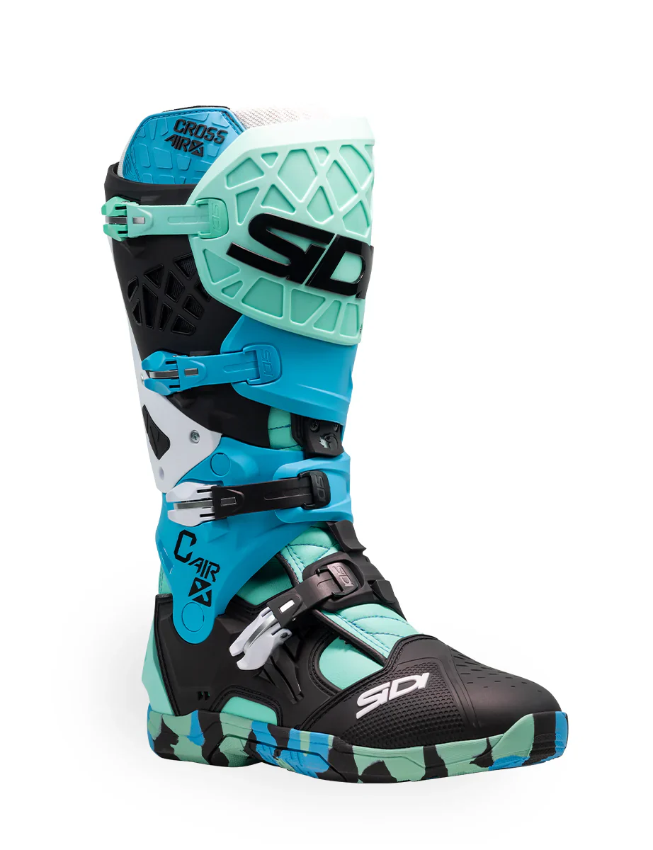 Sidi CrossAir X Messy Cyan Motocross Boots - Image 2