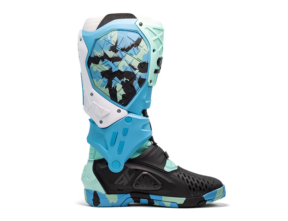 Sidi CrossAir X Messy Cyan Motocross Boots - Image 4