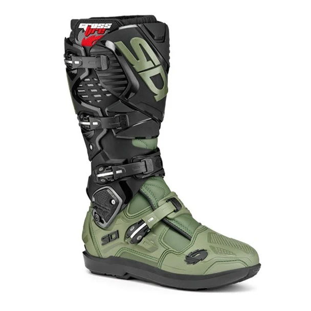 Sidi Crossfire 3 SRS Army Black Motocross Boots - Image 3