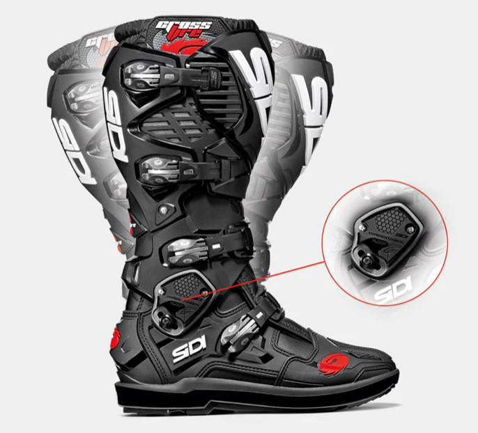 Sidi Crossfire 3 SRS Black Ash Motocross Boots - Image 4
