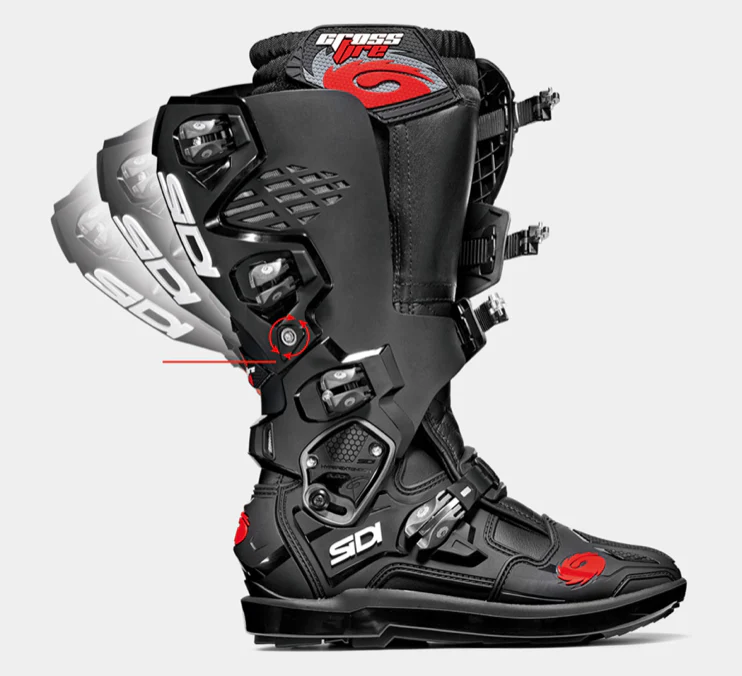 Sidi Crossfire 3 SRS Red Black Motocross Boots - Image 3