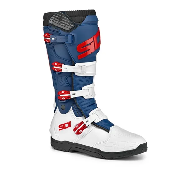 Sidi X-Power SC CE White Navy Red Motocross Boots - Image 2
