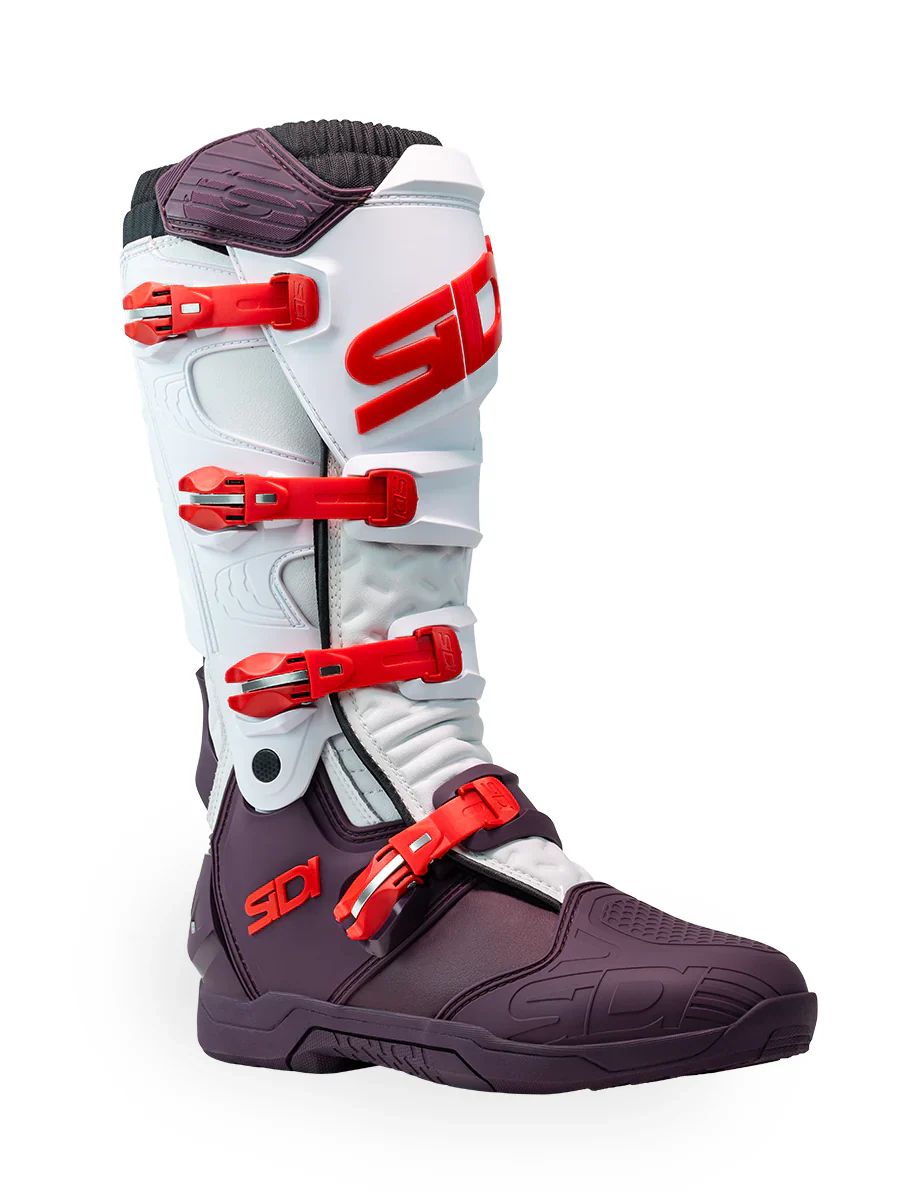 Sidi X-Power SC CE White Wine Motocross Boots - Image 2