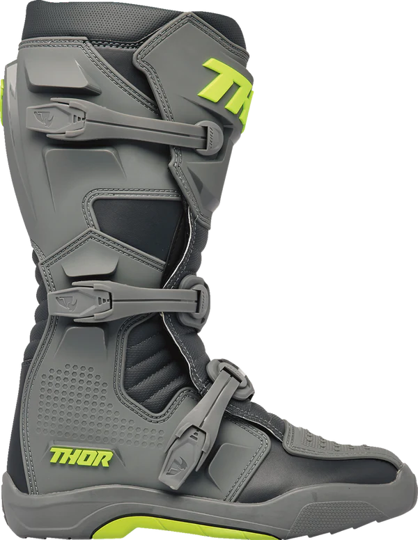Thor Blitz XR Kids Youth Motocross Boots Grey Charcoal - Image 2