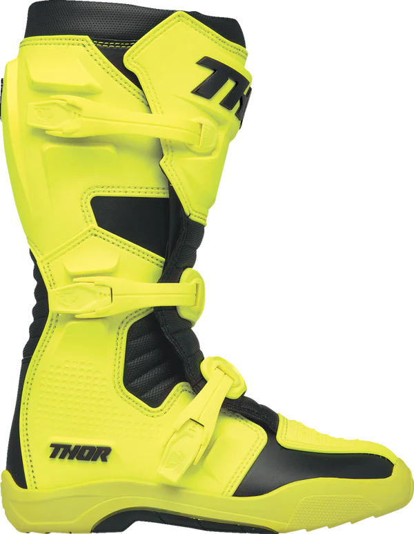 Thor Blitz XR Kids Youth Motocross Boots Fluo Acid Black - Image 2